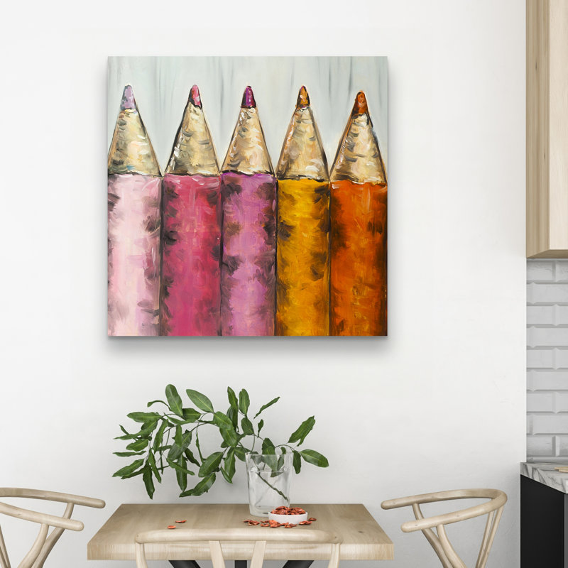 Colouring pencils - 32"x32" art on canvas