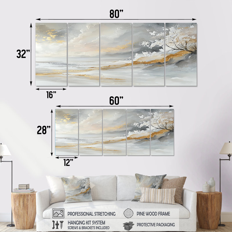 Schacht - décoration murale plage - art mural nautique, H 32 po x l 80 po, 5