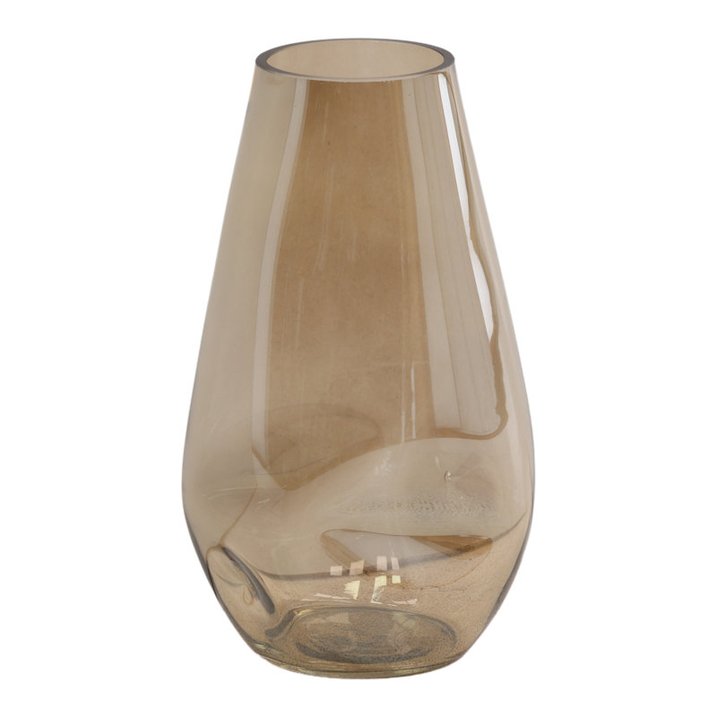 Aviana Vase Champagne, 11.81" H x 6.89" W x 6.1" D