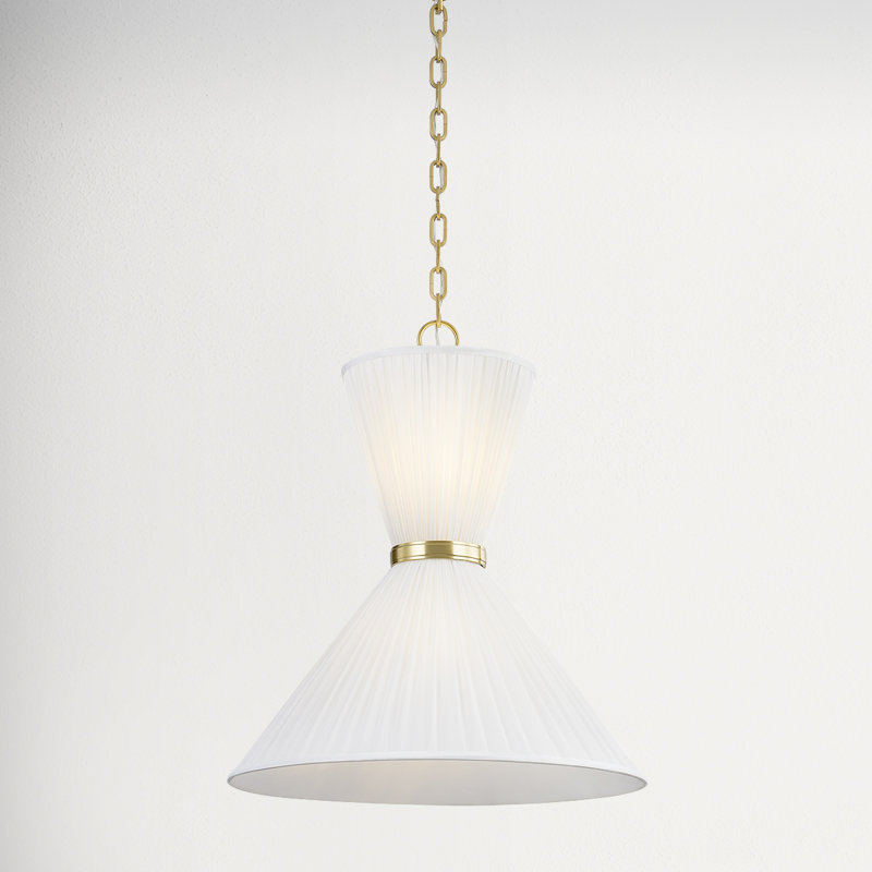 Luminaire suspendu 2 lumières Enid, H 25,75 po x l 22 po x P 22 po
