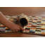 Tapis de couloir oriental marocain à carreaux en laine 3 x 10