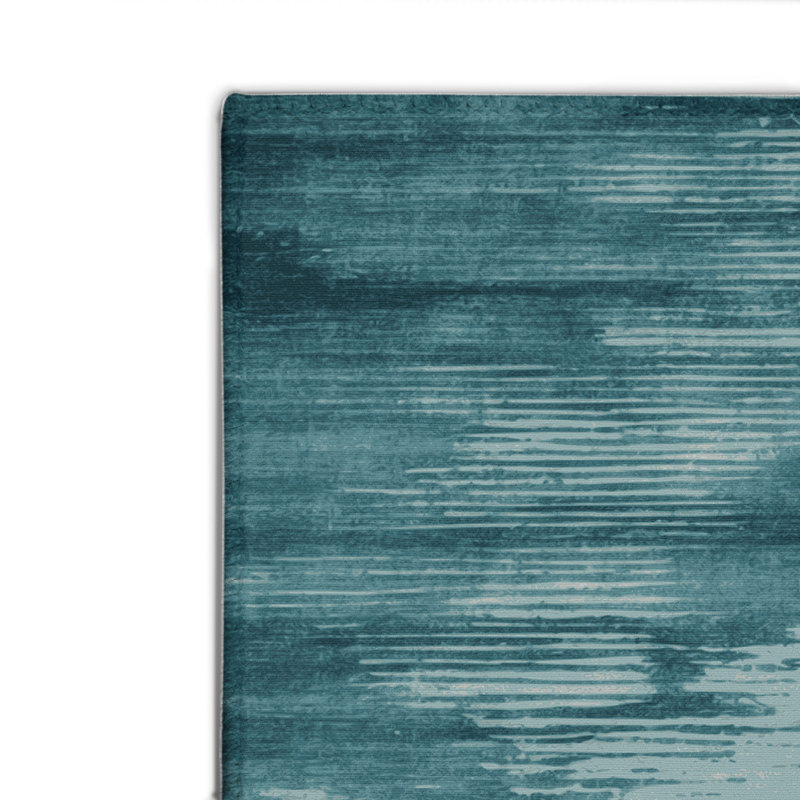 Tapis intérieur et extérieur gris Watercolor, Rectangulaire 2 pi x 3 pi