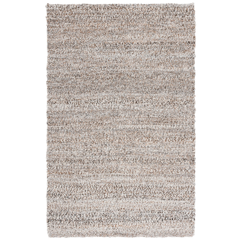 Attaway Pit Loom Pet Yarn Solid Color Rug, Rectangle 8' x 10'