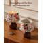 Lavender Designer Candle with Solid Wood Holder