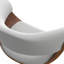 Sheldon - Tabouret de bar pivotant réglable - Blanc