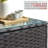 Gering Square Wicker Outdoor Coffee Table , 23.89'' in. W 23.89'' in. D