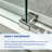 57-60*78 INCH Frame Single Sliding soft-close Shower Doors, Bathroom Sliding Shower Door, (8mm) Thick SGCC Tempered Glass Door For Bathroom Door --Sliver-135828866