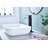 Waterfall Spout Bathroom Sink Single Handle Faucet With Pop-Up Drain (No Overflow)
