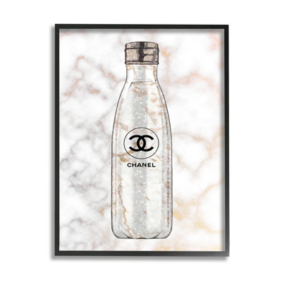 Bouteille d'eau Glam Fashion sur marbre