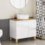 Meuble-lavabo autoportant avec lavabo