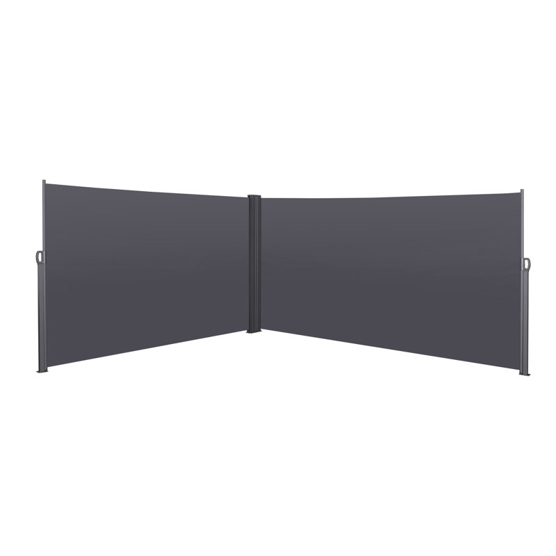 Auvent rétractable 276 "X 71" pour l'extérieur, imperméable, gris 276 "