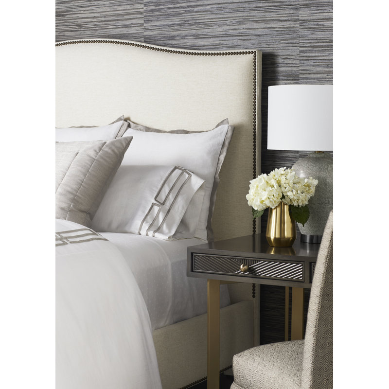 Clara Upholstered Bed, Worthy Snow, Casa Blanca, King