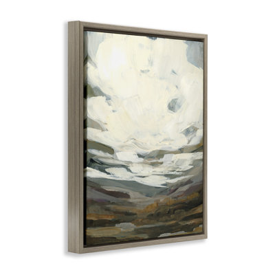 «Cloudy Abstract View», art mural encadré par Haley Knighten