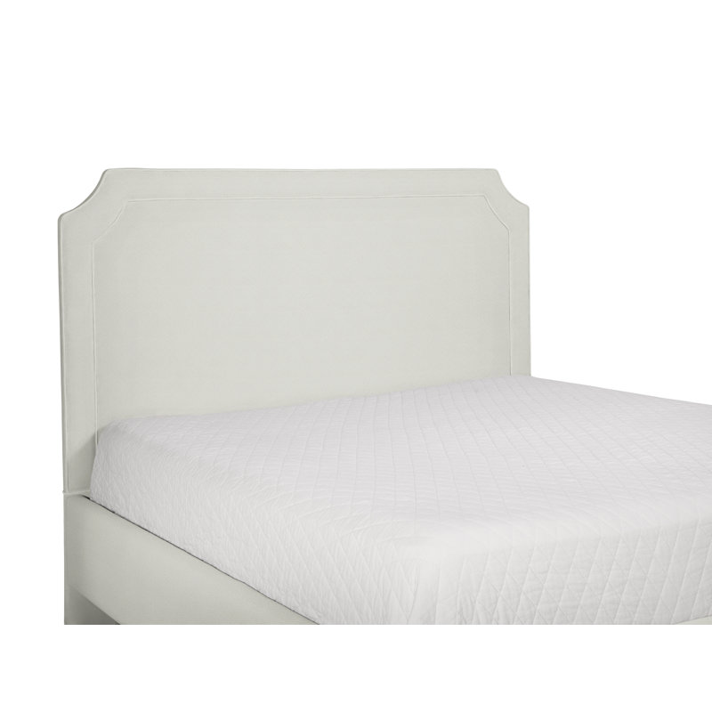 Cooper Chandler Upholstered Panel Headboard, Queen, Oatmeal Crypton Performance 0822-74