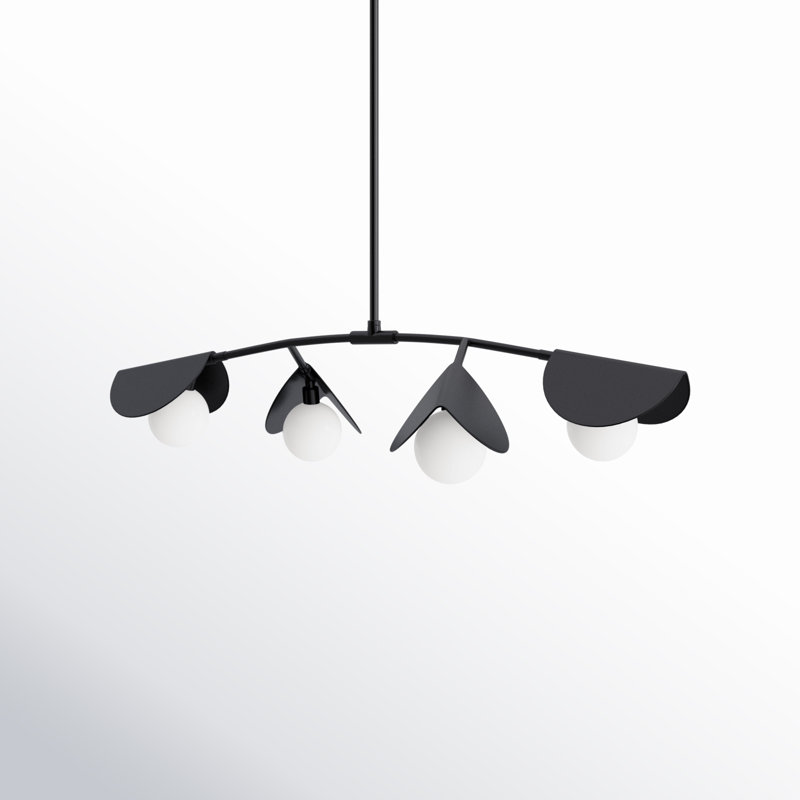 Gamora 4 - Light Unique/Statement Pendant, Matte Black
