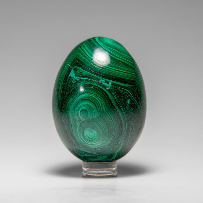 Genuine Polished Malachite Egg (235.8 Grams)