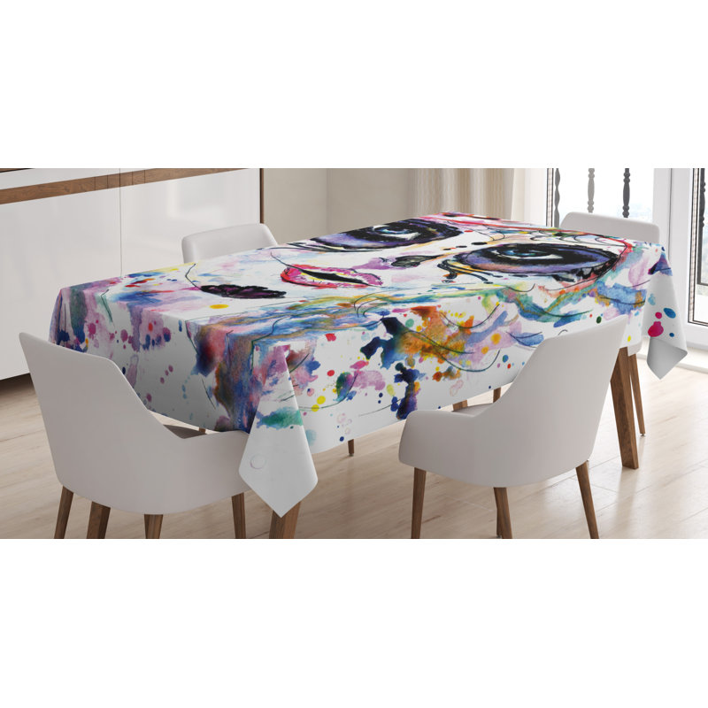 Sugar Skull Tablecloth, 90" x 60"