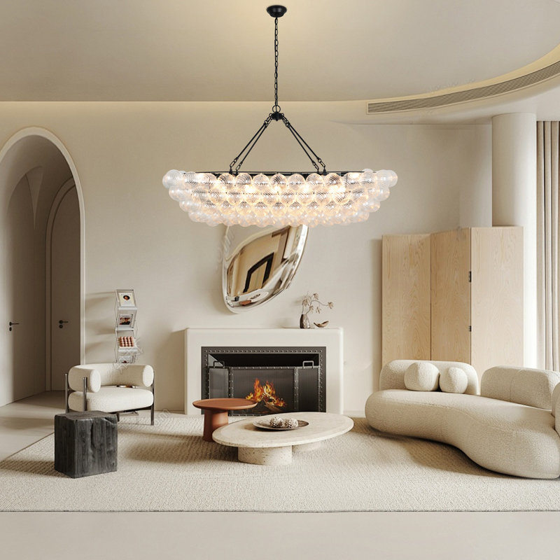 17 - Lights Bubble Chandelier For High Ceilings Modern Black Chandelier Sputink Chandeliers For Dining Room