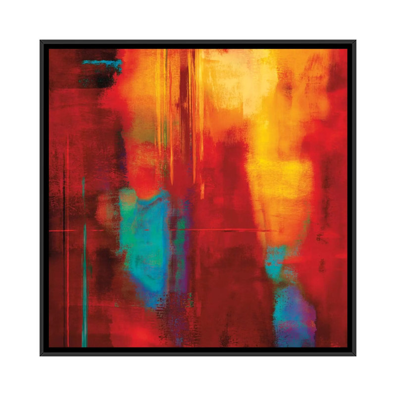" Zone I " by Brent Nelson, 12" H x 12" W x 1.5" D, Black Framed