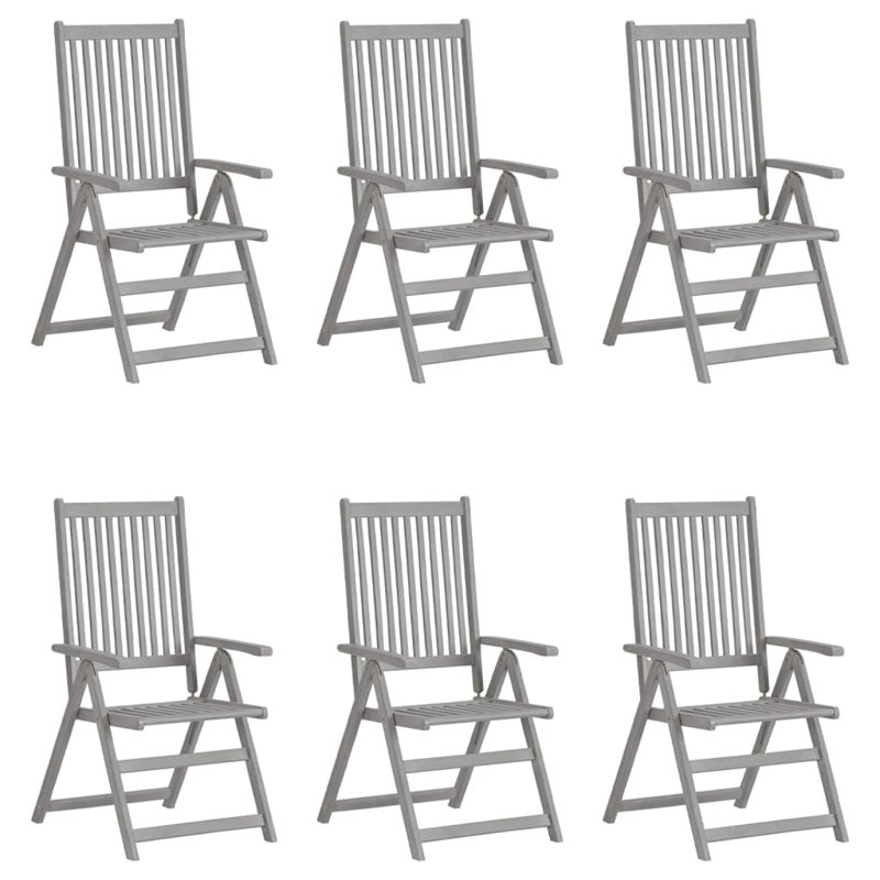 Fauteuil inclinable d'extérieur en bois massif VidaXL