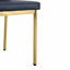 Ensemble 4 pièces de chaises de salle à manger de luxe en polyuréthane doré: dossier ergonomique, hauteur de 36,7 pouces-246797996-246797997