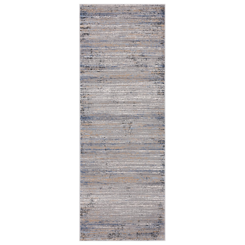 United Weavers Fachini Westway Blue Runner Rug 2'7" x 7'4", Runner 2'7" x 7'4", Blue