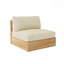 26'' Wide Outdoor Teak Loveseat with Sunbrella Cushions