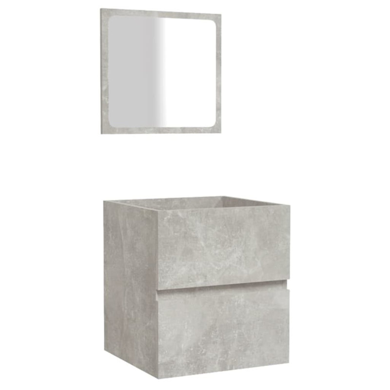 Jiovani 40cm Single Bathroom Vanity Base Only in Brown, Concrete Grey