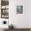 « Citrons bleus » de Charline, sur papier encadré, par Charline Print-91291671-91291666