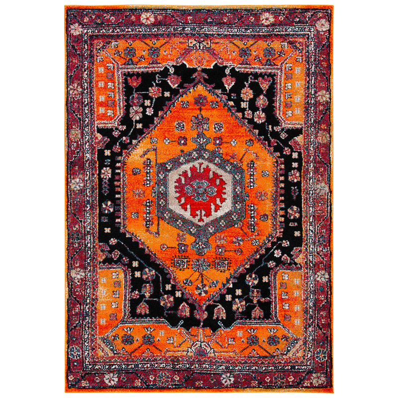Vintage Hamadan Performance Oriental Rug, Rectangle 5'3" x 7'6"
