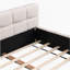 Élégant lit rembourré avec un design en damier, offrant un confort moelleux et un style intemporel pour une chambre à coucher relaxante-927242655-927242643