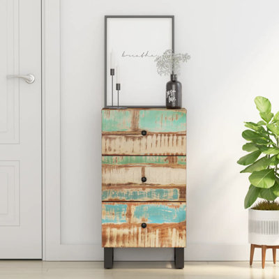 Massingill Iron 3 - Drawer Rectangle Accent Chest