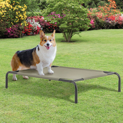 Lit surélevé portatif pour chien avec surélevé pour animal de compagnie
