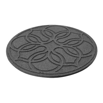 Garden Central 18" x 18" Pendant Round Stepping Stones, 4-pack, Made with Rubber materials