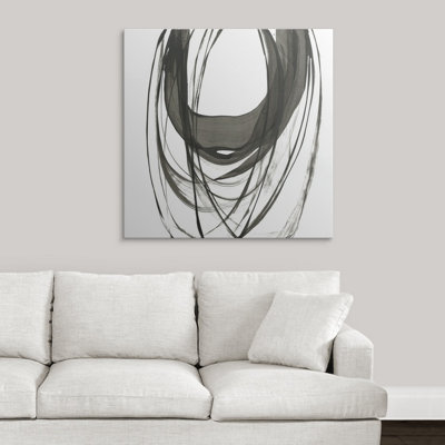 'Black Streaks II' Funkley Painting Print