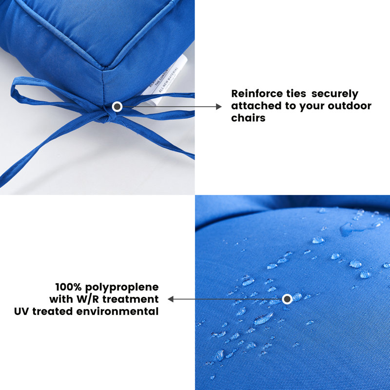 Coussin de siège d'intérieur / d'extérieur, Bleu marine