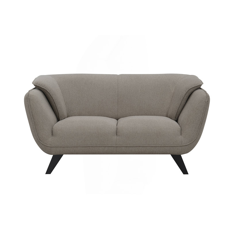 Causeuse Boucle, Brown Linen