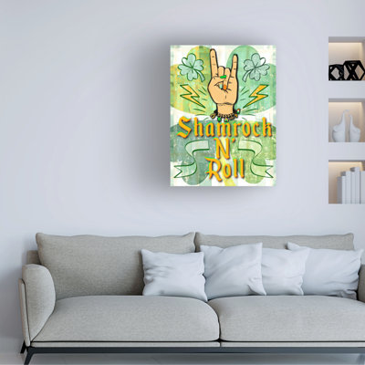 Jess Stempel Shamrock N Roll Canvas Art
