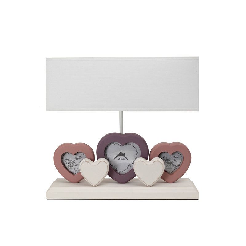 Lampe de table 13 po Roesch, Lilas, Gris clair