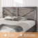 Oceant Farmhouse Bed Frame with 49.2" Barn Door Headboard