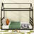 Queen Metal House Bed With Safe Slats