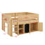 Lit mezzanine avec armoire de rangement et tableau noir-898266543