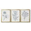 Indigo Botany Study IV - Ensemble de 3 peintures sur toile encadrées-1171059435-1171059430