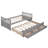 Modern Style Daybed With Trundle And Drawers-880450570