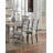Dining Table Fabric Seat Rustic Style-874602407