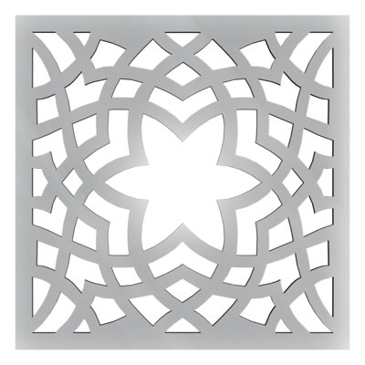 Panneaux muraux décoratifs en acrylique Paris, grand, l 23 3/8 po x H 23 3/8 po x T 1/8 po, gris