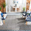 Tapis d'intérieur / extérieur à motif géométrique Headrick Performance-1159042261