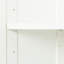 Armoire blanche à 2 portes avec 3 séparations, 4 compartiments de rangement, fabriquée avec des matériaux robustes et facile à nettoyer. Meuble de cuisine à 2 portes, qualité supérieure.