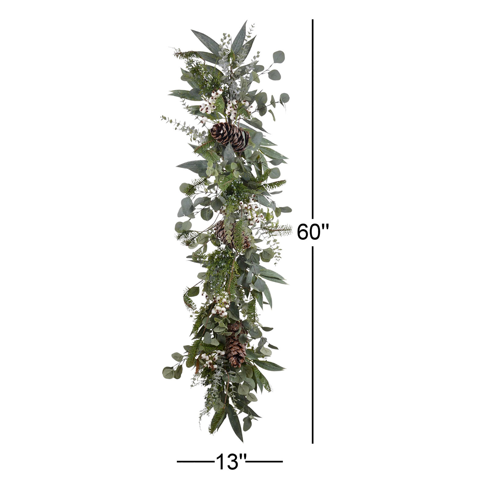 60" Eucalyptus Christmas Garland