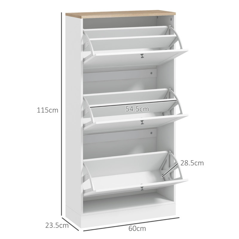 18 Pair Flip Down Shoe Storage